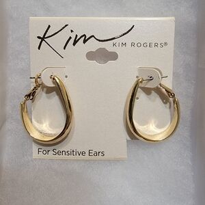 Kim Rogers Gold Tone Earrings